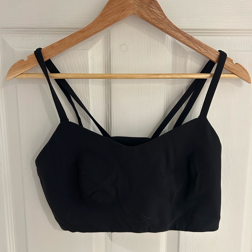 All in Motion Black Strappy Sports Bra | Size XXL | Medium Support
